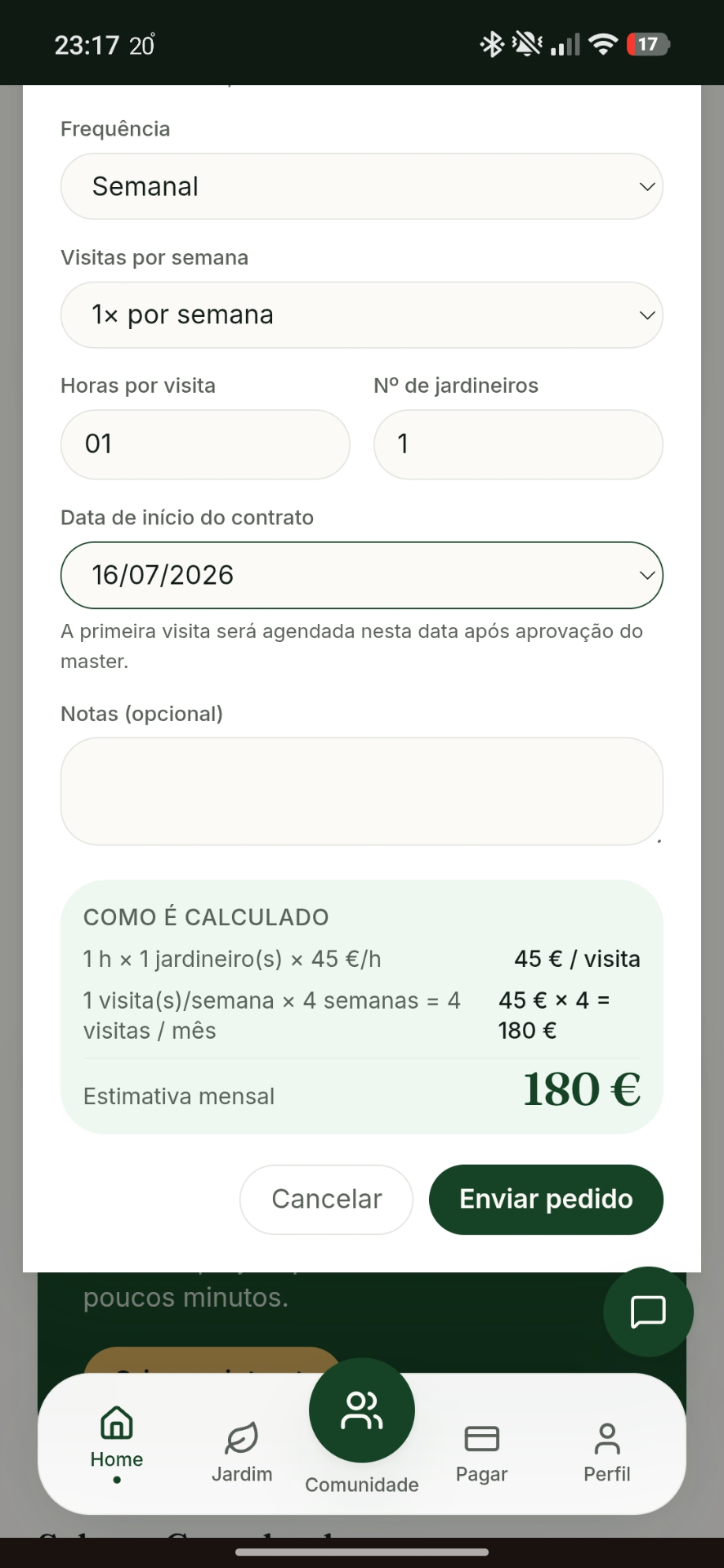 Plano feito à sua medida