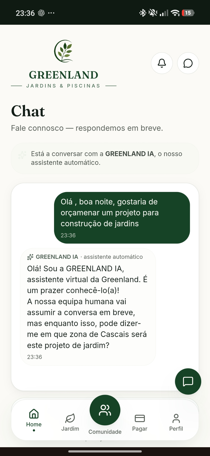 Resposta imediata, 24 horas por dia