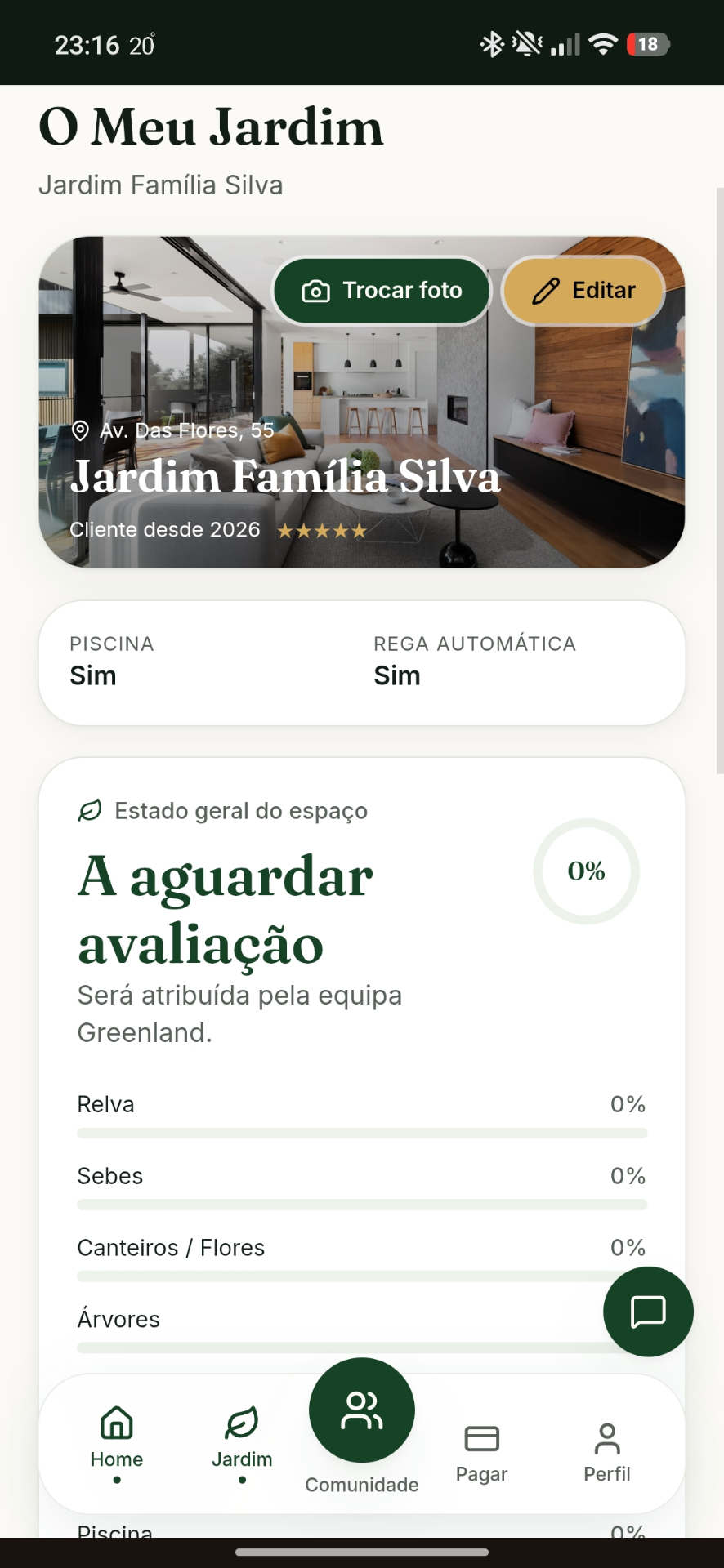 Ficha completa do seu espaço