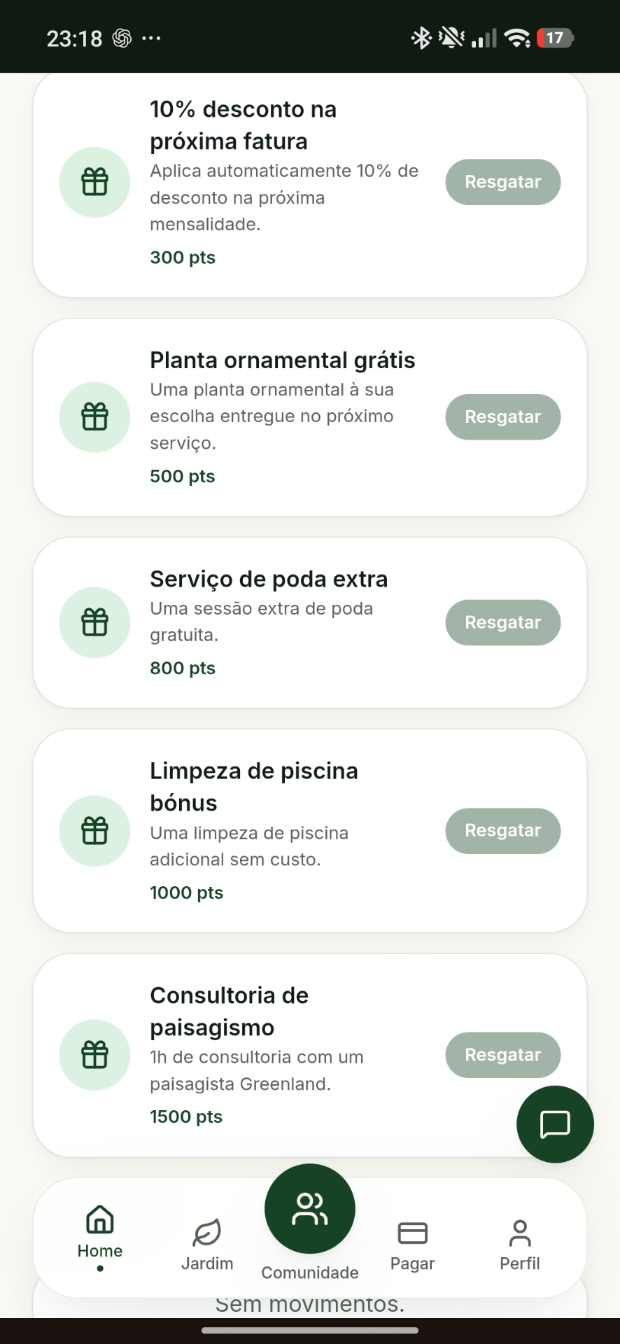 Troque os seus pontos por vantagens reais